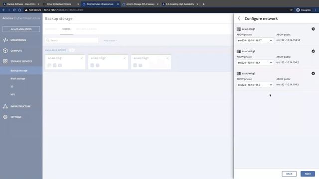 Setting up and Configuring the Acronis Cyber Infrastructure | Acronis Cyber Cloud Demo Series смотреть онлайн