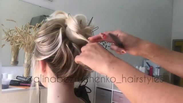 Высокий пучок самый подробный урок