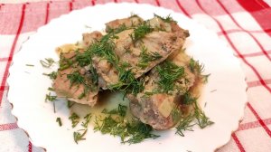 Нежнейшее мясо тушеное под луковой шубкой!