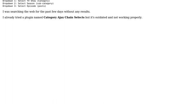 Wordpress: Dynamic dependent Dropdown lists for categories, sub-categories and posts смотреть онлайн