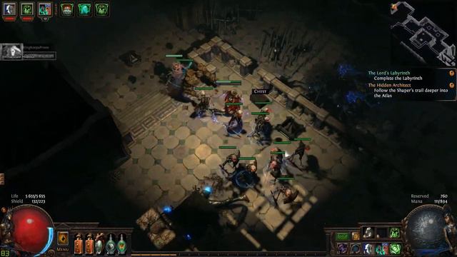 [PoE 3.3] Full Run Uber Lab | Level 77 Skeleton Warriors Summoner Witch | Finding Exalted Orb смотреть онлайн