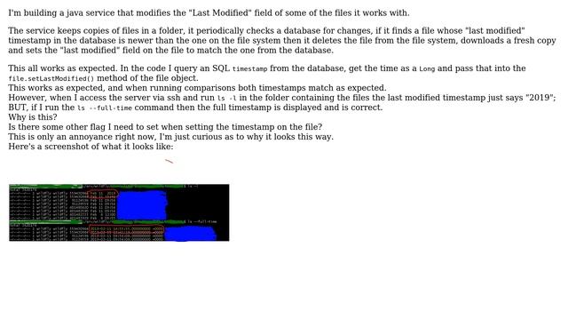 Why is my files "last modified" timestamp only showing the year with the 'ls' command? смотреть онлайн