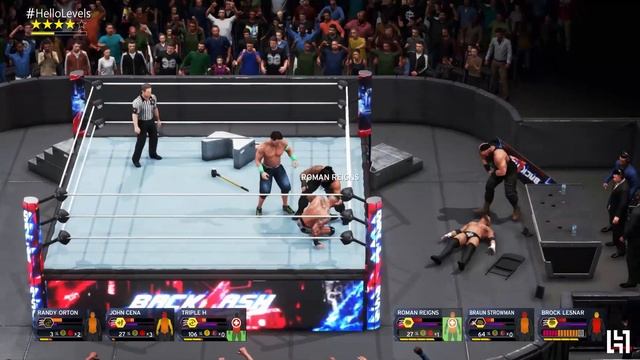 WWE 2K20 8 Man Elimination Match Gameplay | WWE 2K20 Hello Levels Matches смотреть онлайн