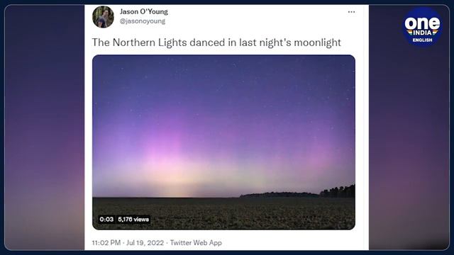 Solar storm: Aurora puts the dazzling show in sky over North America | Oneindia News *news смотреть онлайн