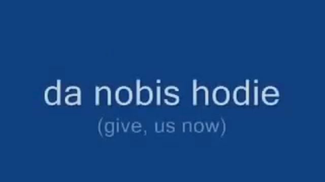 Pater Noster with Latin Translation - "Отче наш" на латыни. смотреть онлайн
