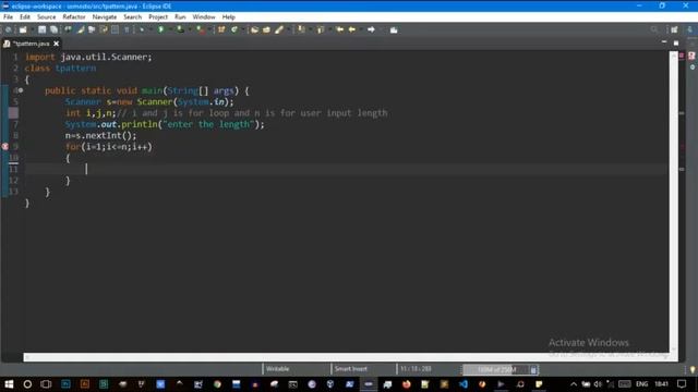 Alphabet T pattern in java смотреть онлайн