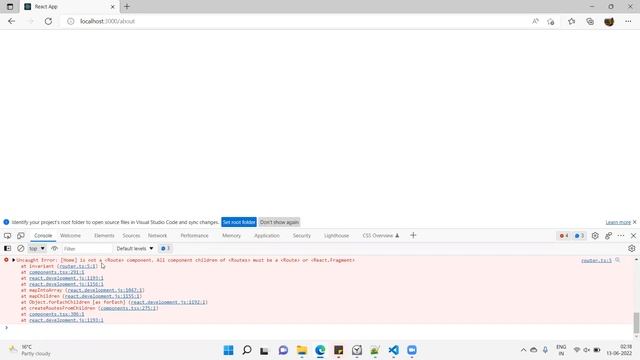 Blank page after adding Routes or Error: A Route is only ever to be used as the child of Routes el смотреть онлайн