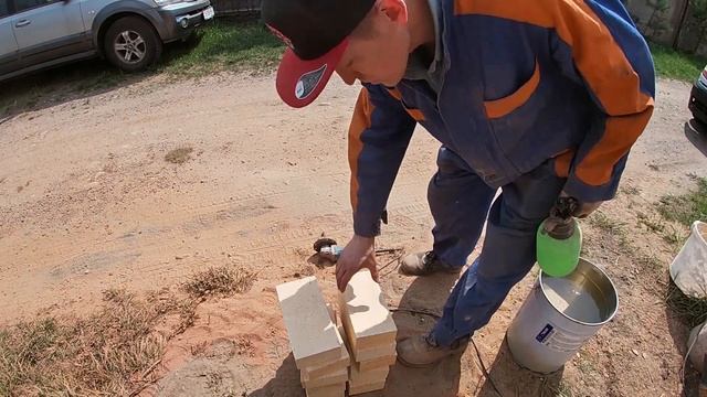 Как резать огнеупорный кирпич? смотреть онлайн