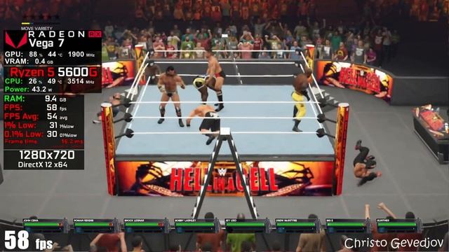 WWE 2K23 - Ryzen 5 5600G Vega 7 & 16GB RAM смотреть онлайн