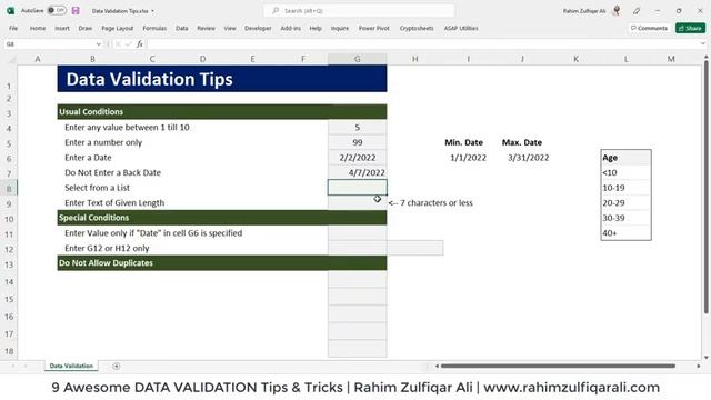 06 - Data Validation Tips & Tricks - Module B - Excel Essentials смотреть онлайн