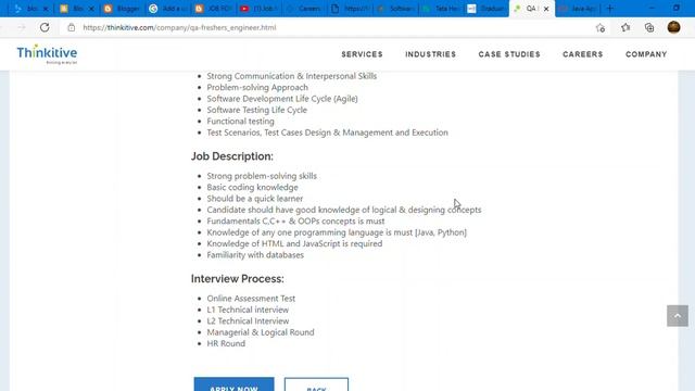 Latest off campus drive |2018 2019 2020 2021| Thinkitive Recruitment 2021| WIPRO | ORACLE | смотреть онлайн