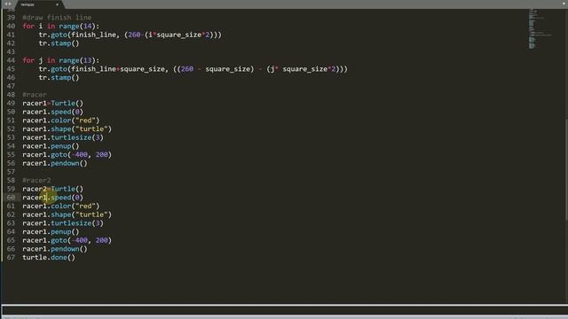 CREATE A RACING TURTLE WITH PYTHON | PYTHON TURTLE | PYTHON TUTORIAL 2022 смотреть онлайн