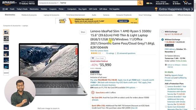 Best Laptop Under 30000, 35000, 40000 in Amazon Great Indian Sale | Amazon Diwali Sale 2022 Laptop смотреть онлайн