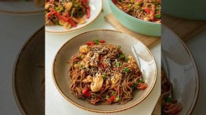 Соба с курицей, рецепт в описах!