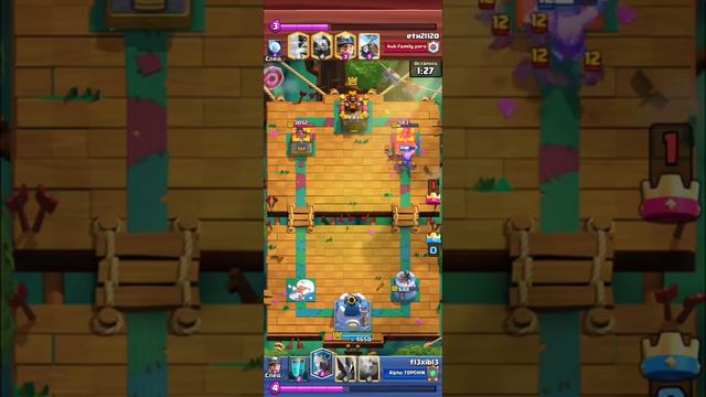 Жёсткий комбэк в Clash Royale: ведьма, гигант, элитные варвары смотреть онлайн