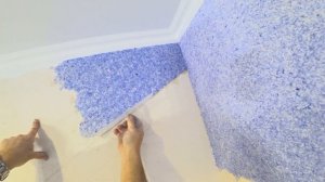 Рисунок из жидких обоев своими руками.