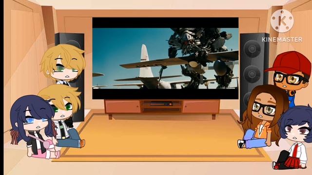 MLB/Miraculous Ladybug react to Transformers Revenge of the Fallen Jetfire wakes up part 1 смотреть онлайн