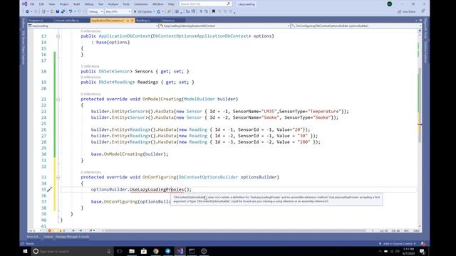 Lazy Loading in entity framework core смотреть онлайн
