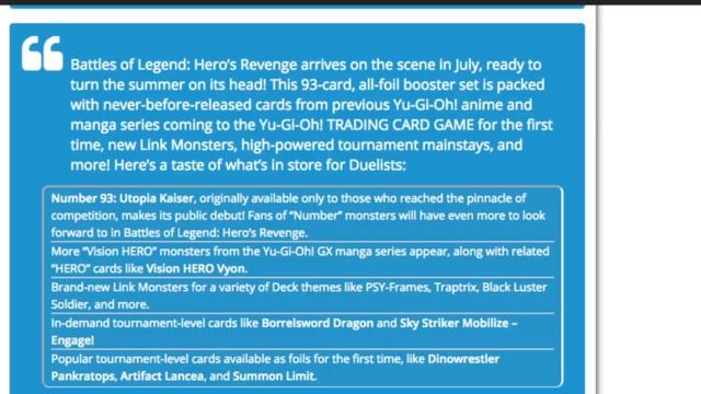 YUGIOH Battles of Legend: Hero's Revenge - Best set of the year? смотреть онлайн