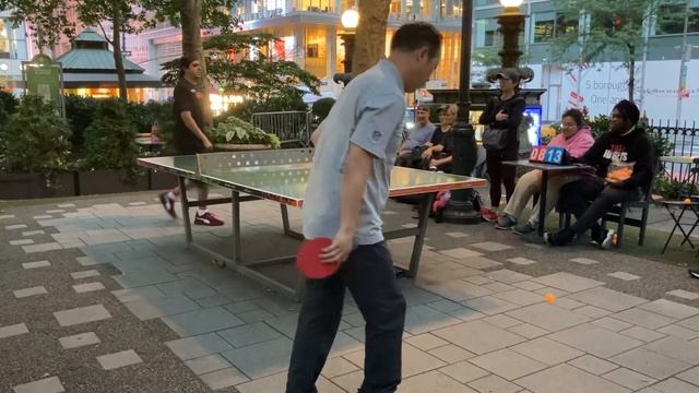 Ali vs Arthur Bryant park ping pong tournament 6/21/23 смотреть онлайн