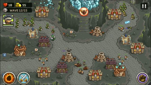 Kingdom Rush Frontiers прохождение уровень 15 3 звезды смотреть онлайн