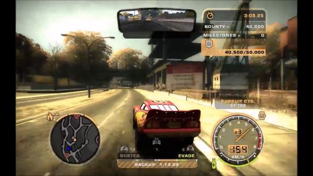 Need for Speed: Most Wanted | Lightning McQueen Mod смотреть онлайн