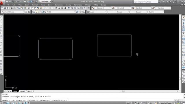 AutoCAD #12 - How to use FILLET Command in AutoCAD | Various Fillet Methods Explained смотреть онлайн