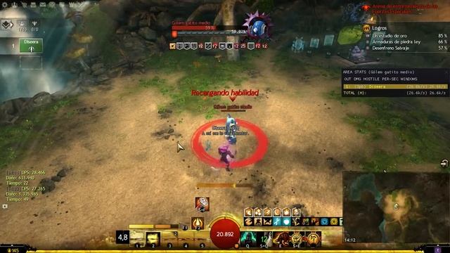 Guild Wars 2 - PvE Spellbreaker Rotation Practice смотреть онлайн
