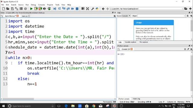 How to Make Alarm Clock in python hindi || Alarm clock python Tutorial in hindi || #digitaldaru смотреть онлайн