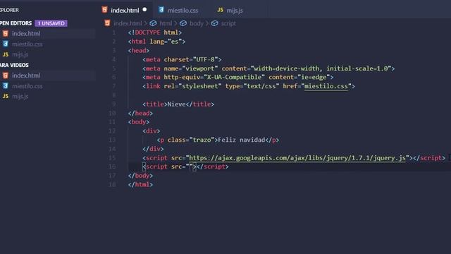 Efecto de Nieve (Nevada) en tu Sitio Web Utilizando una Librería JQuery смотреть онлайн