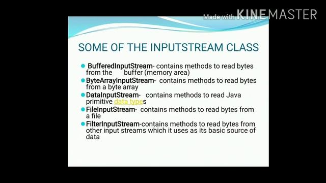 Byte stream classes in java смотреть онлайн