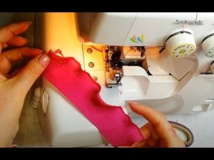 Ролевой шов. Настраиваем оверлок по шагам