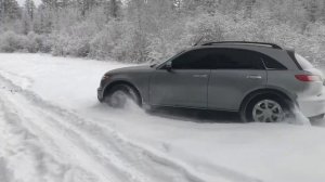 Инфинити фх35, infiniti fx35 по снегу 2018
