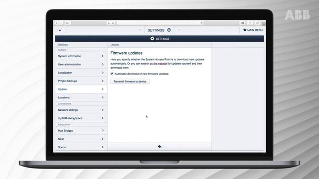 How To Update The ABB Free@home Firmware