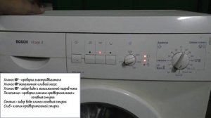 Бош ПРОТЕСТИРУЙ свою стиральную машину. Bosch maxx 4 - диагностика.
