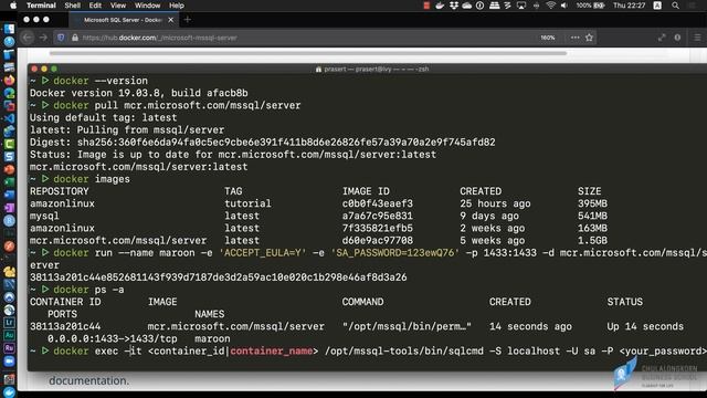 การ run Microsoft SQL Server บน macOS ใน 5 นาที ด้วย docker смотреть онлайн