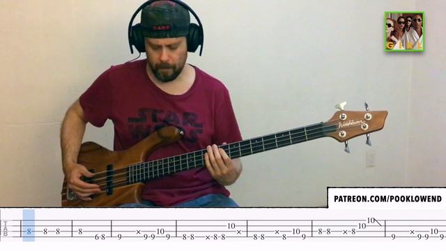 "Happy" bass tabs cover, Pharrell Williams [PLAYALONG] смотреть онлайн