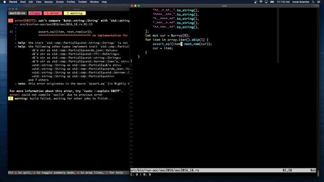 [Rust Programming] Advent of Code 2016 Day 18 - Like a Rogue смотреть онлайн