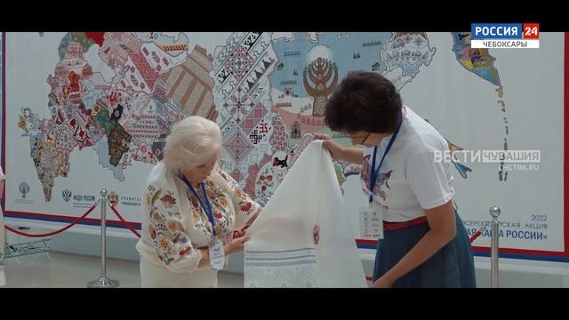 "Вышитая карта России" - экспонат выставки на ВДНХ смотреть онлайн