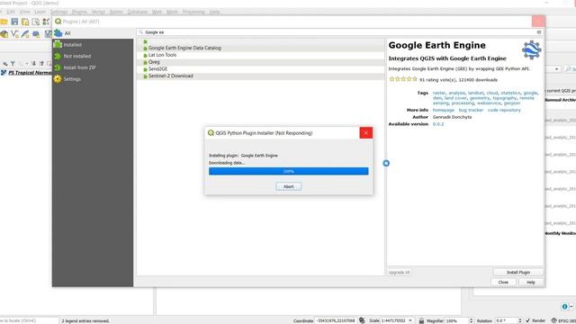 Google Earth Engine Plugin Installation in QGIS смотреть онлайн