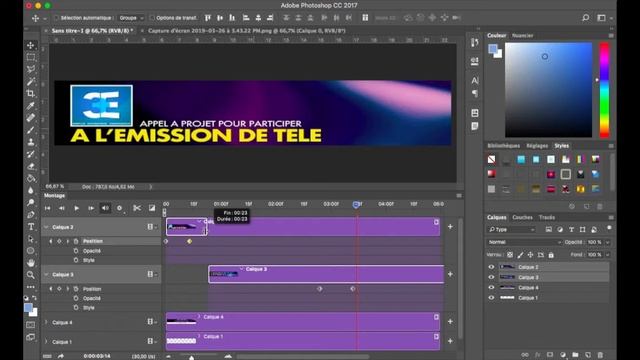 Comment réaliser et enregistrer une animation en gif sur photoshop cc смотреть онлайн