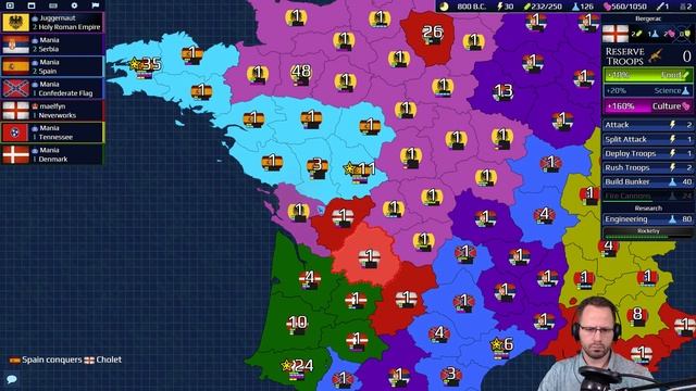 Firmament Wars - Catholics vs Protestants! - 4v4 Team Game - France - Risk-Like Multiplayer Strateg смотреть онлайн