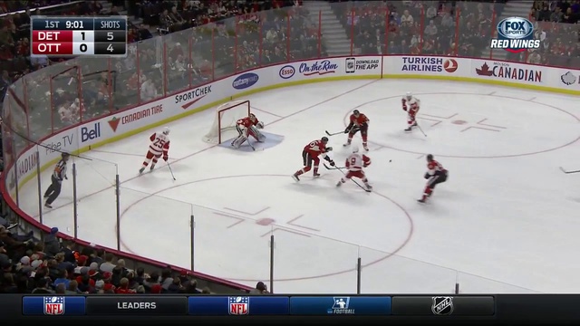 NHL. Detroit Red Wings - Ottawa Senators. 1 тайм. | Детройт - Оттава . НХЛ. 16.11.15 смотреть онлайн