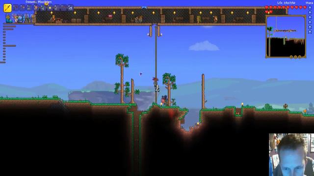 Terraria Shadows of Abbadon pt 3 brain and eye of Cthulhu смотреть онлайн