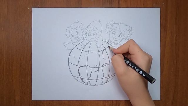 КАК НАРИСОВАТЬ РИСУНОК НА ДЕНЬ ЗАЩИТЫ ДЕТЕЙ ! 1 ИЮНЯ!!! / FIGURE FOR CHILD PROTECTION DAY! смотреть онлайн