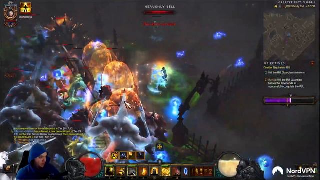 Rank 1 GR150 Wave of Light Monk SSF Hardcore - Diablo 3 Season 27 смотреть онлайн