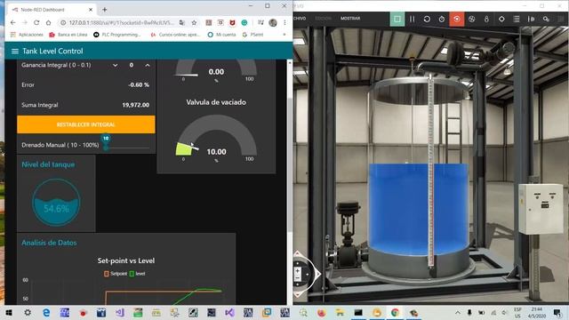 Factory I/O - Node Red PID Tank смотреть онлайн