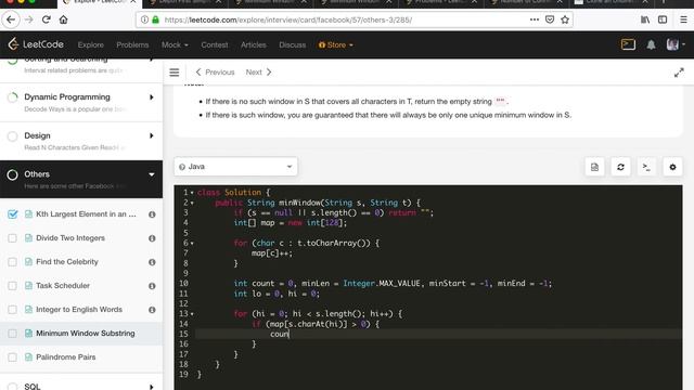 LeetCode 76. Minimum Window Substring Explanation and Solution EP3 смотреть онлайн