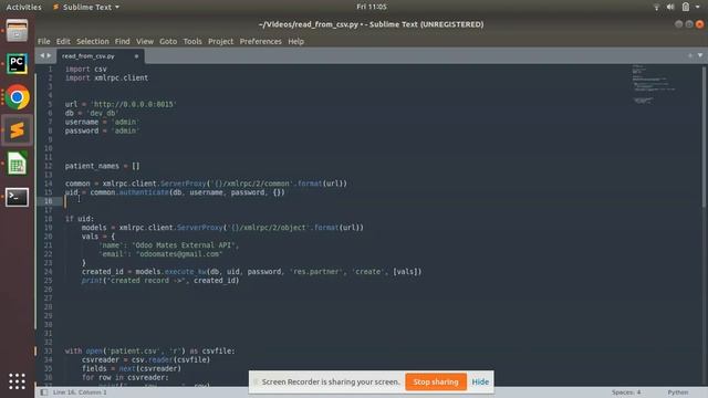 Read Data From CSV File And Create Records Inside Odoo Database Using Python Scrypt смотреть онлайн