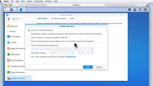 How to setup a Synology NAS (DSM 6) - Part 20: Configuring and using Disk Station Manager Update смотреть онлайн